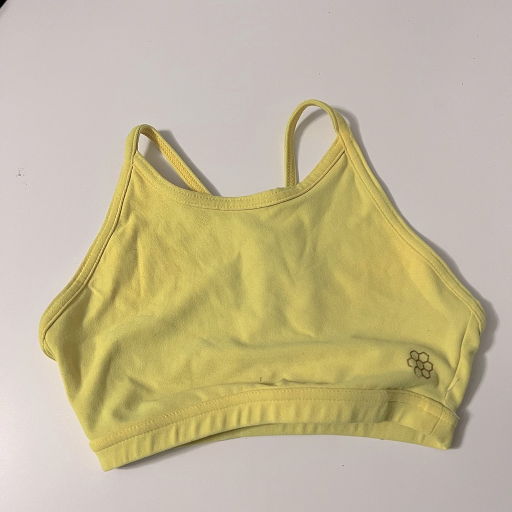 Honeycutt Yellow bra top